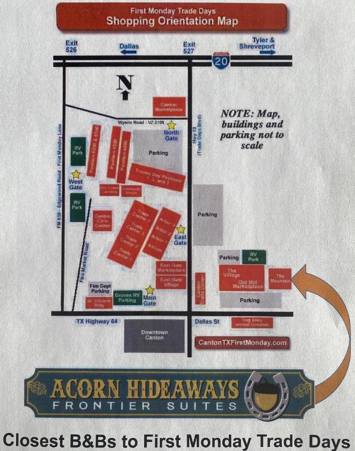 Acorn Hideaways Canton Charming Pioneer Suite 1890'S General Store Esterno foto